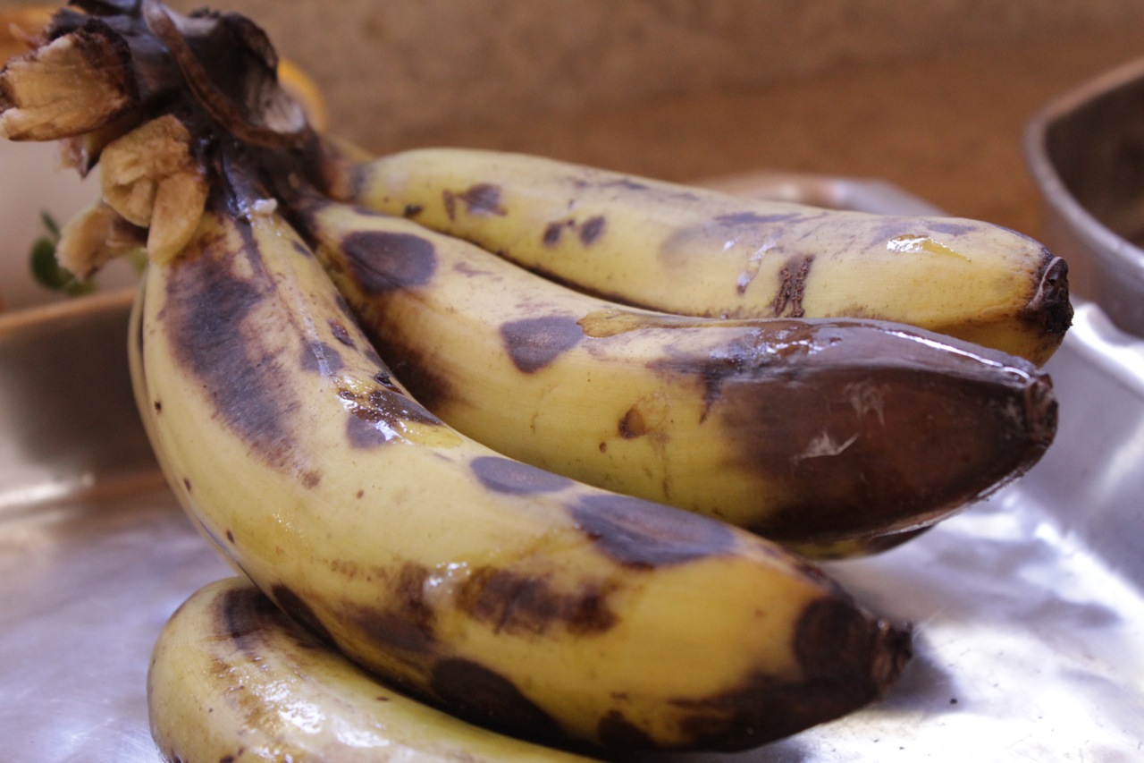 Doce banana nanica madura